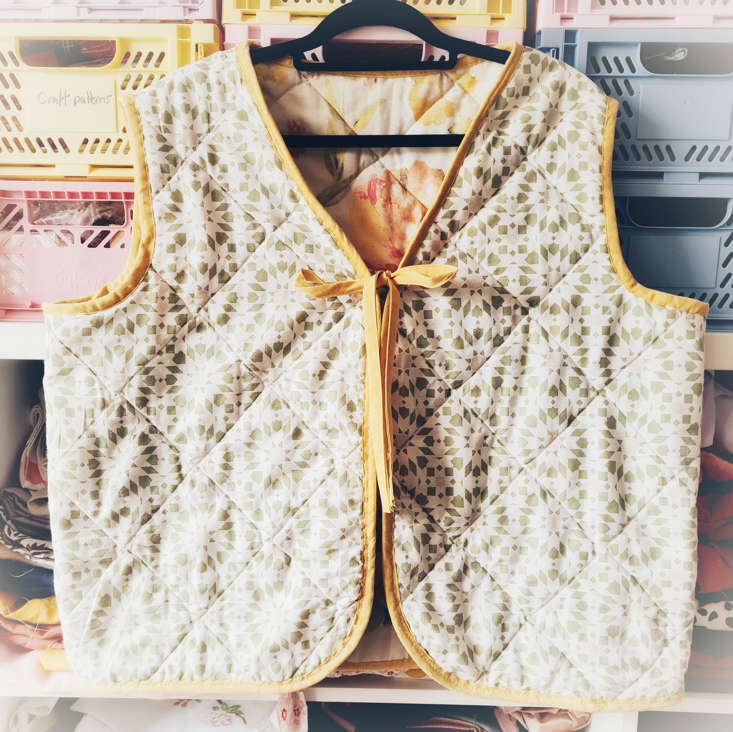 Quilted vintage vest