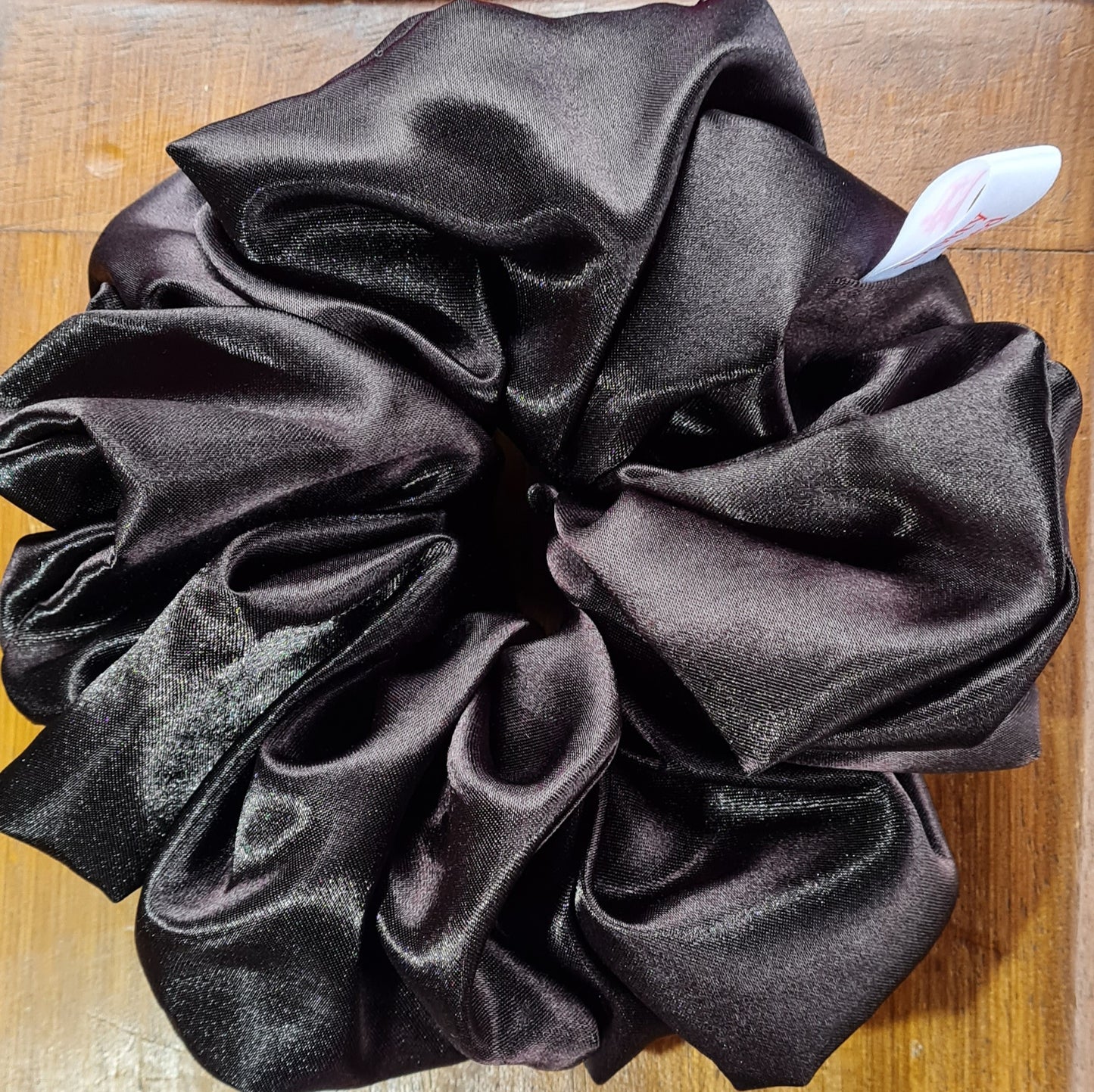 Dark Chocolate satin XL SCRUNCHIE